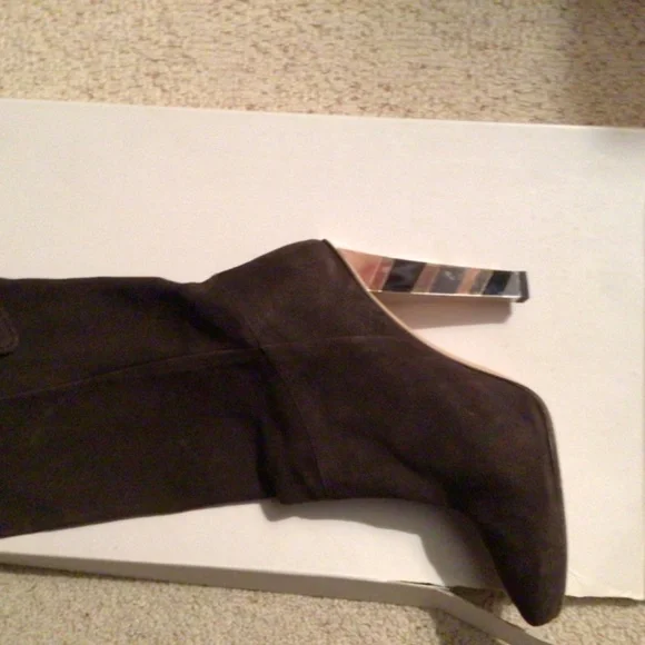 Jimmy Choo Coffee Suede Boots - Picture 5 of 8